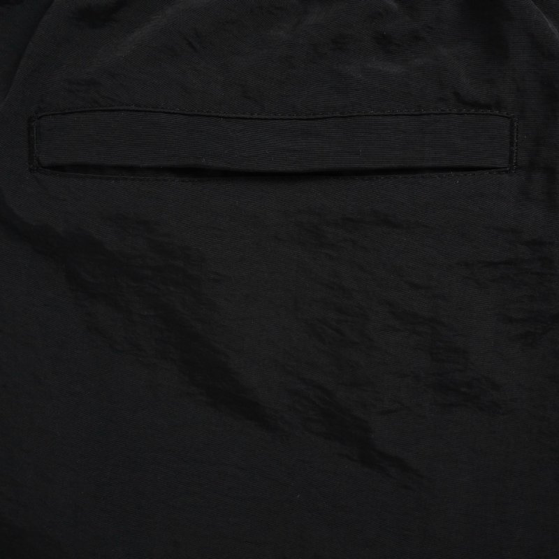 Black Utility Cargo Shorts with D-Ring Detail view
