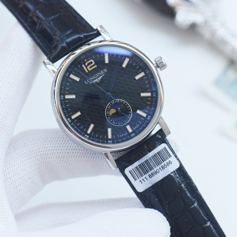 Longines Master Collection Moon Phase Silver Dial Men's Watch view