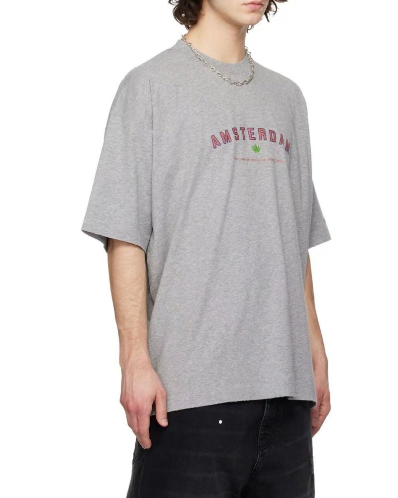 Amsterdam Graphic Grey T-Shirt