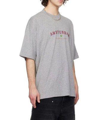 Amsterdam Graphic Grey T-Shirt view 1
