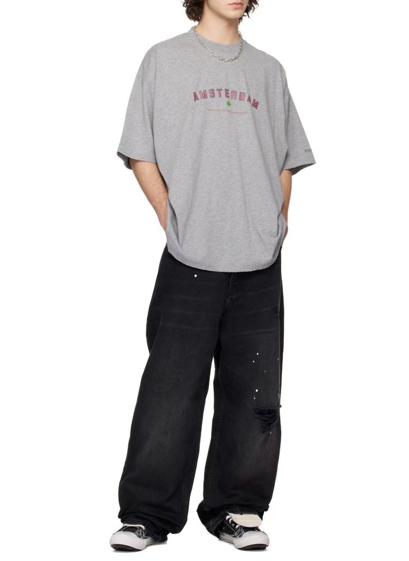 Amsterdam Graphic Grey T-Shirt view