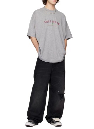 Amsterdam Graphic Grey T-Shirt view 3