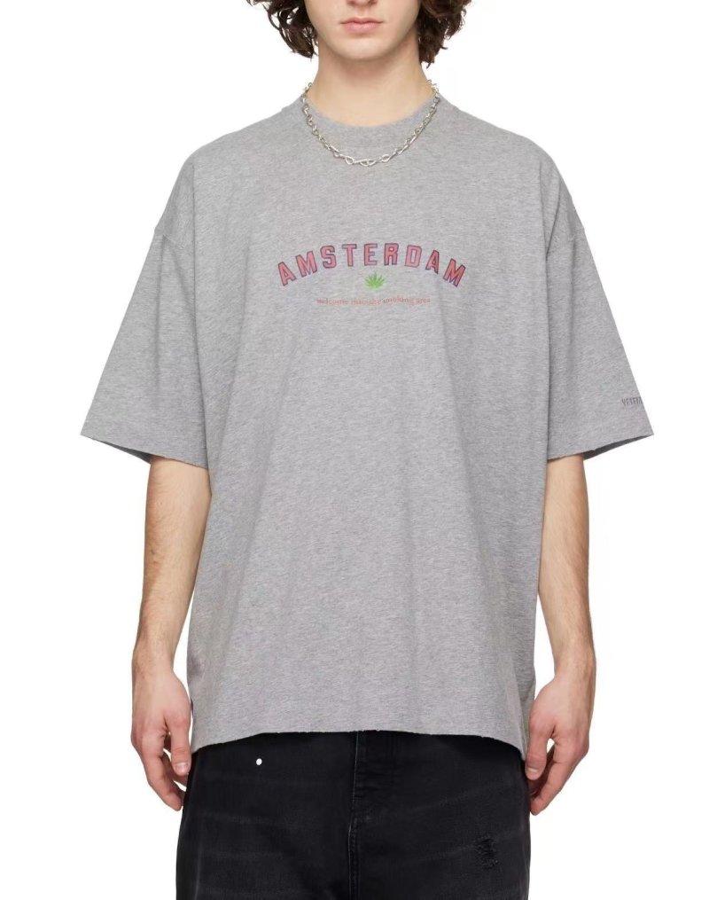 Amsterdam Graphic Grey T-Shirt view