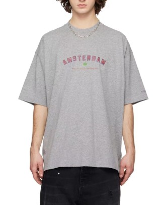 Amsterdam Graphic Grey T-Shirt view 4