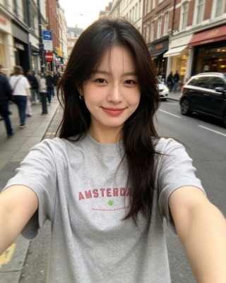 Amsterdam Graphic Grey T-Shirt view 7