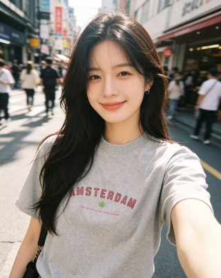 Amsterdam Graphic Grey T-Shirt view 9