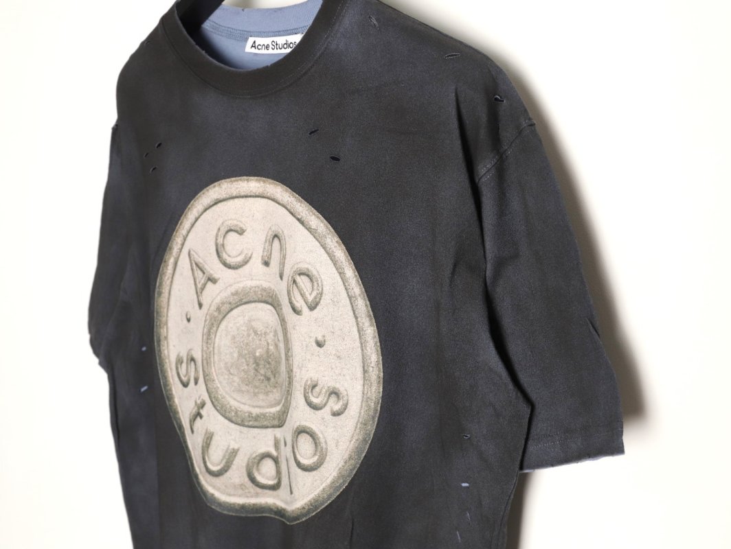 Acne Studios Oversized Black Graphic T-Shirt view