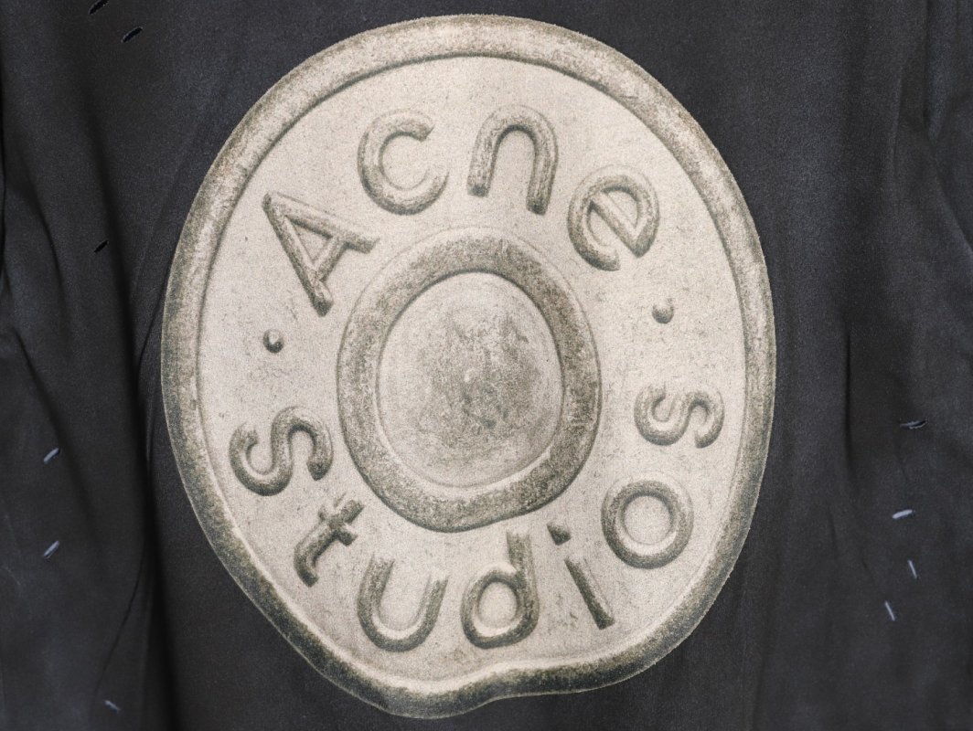 Acne Studios Oversized Black Graphic T-Shirt view