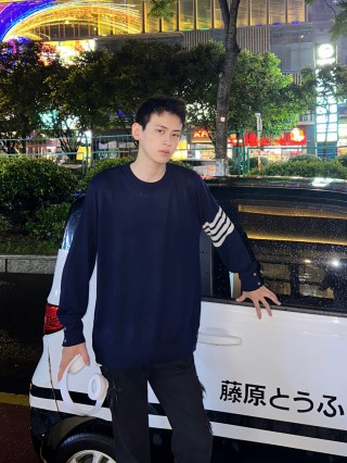Adidas Three Stripes Navy Crewneck Sweatshirt view 2