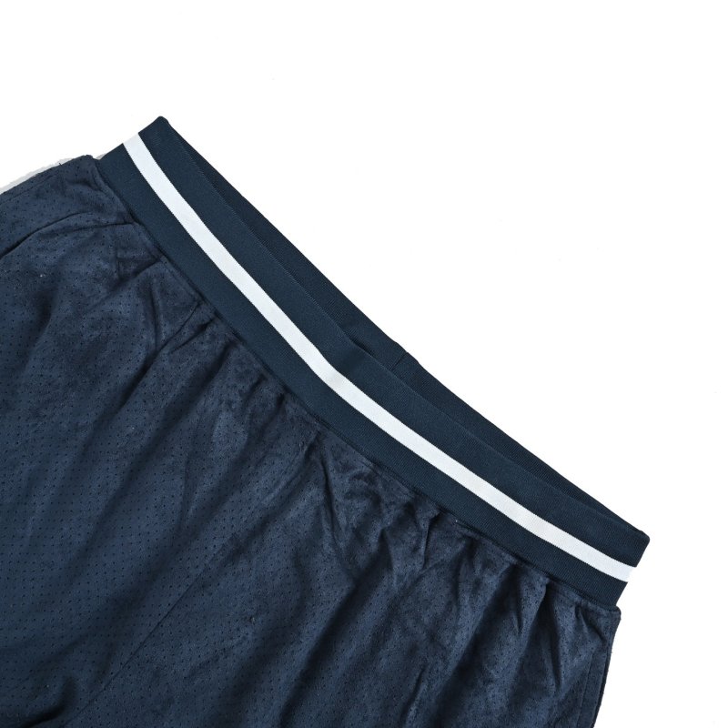 Supreme Navy Basketball Shorts with White Trim view