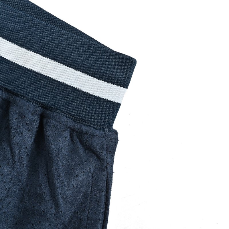 Supreme Navy Basketball Shorts with White Trim view