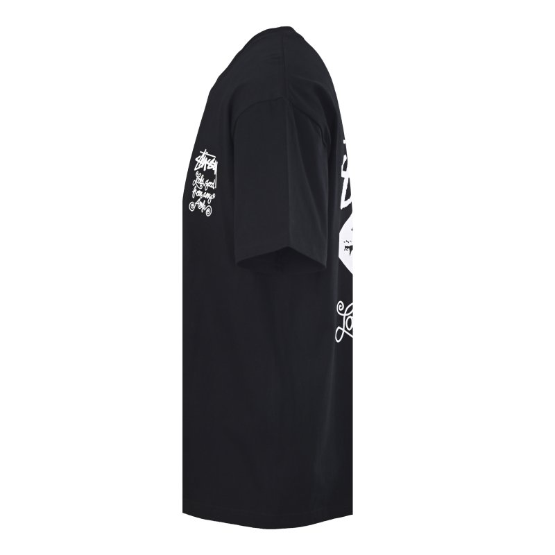 Stüssy Black Graphic Logo T-Shirt view