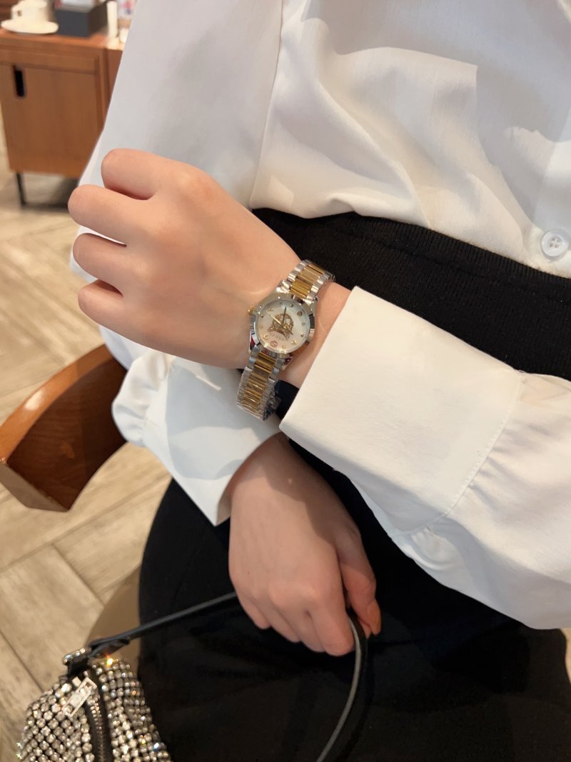 Gucci G-Timeless Two-Tone Watch with Cream Dial view