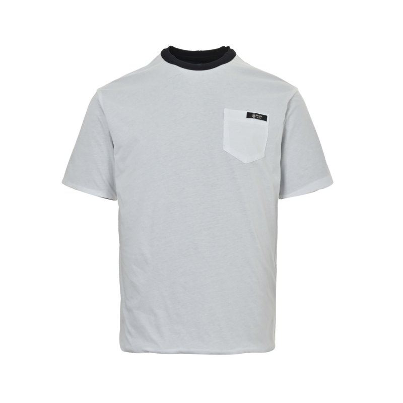 Stone Island White & Black Contrast Short-Sleeve T-Shirt view