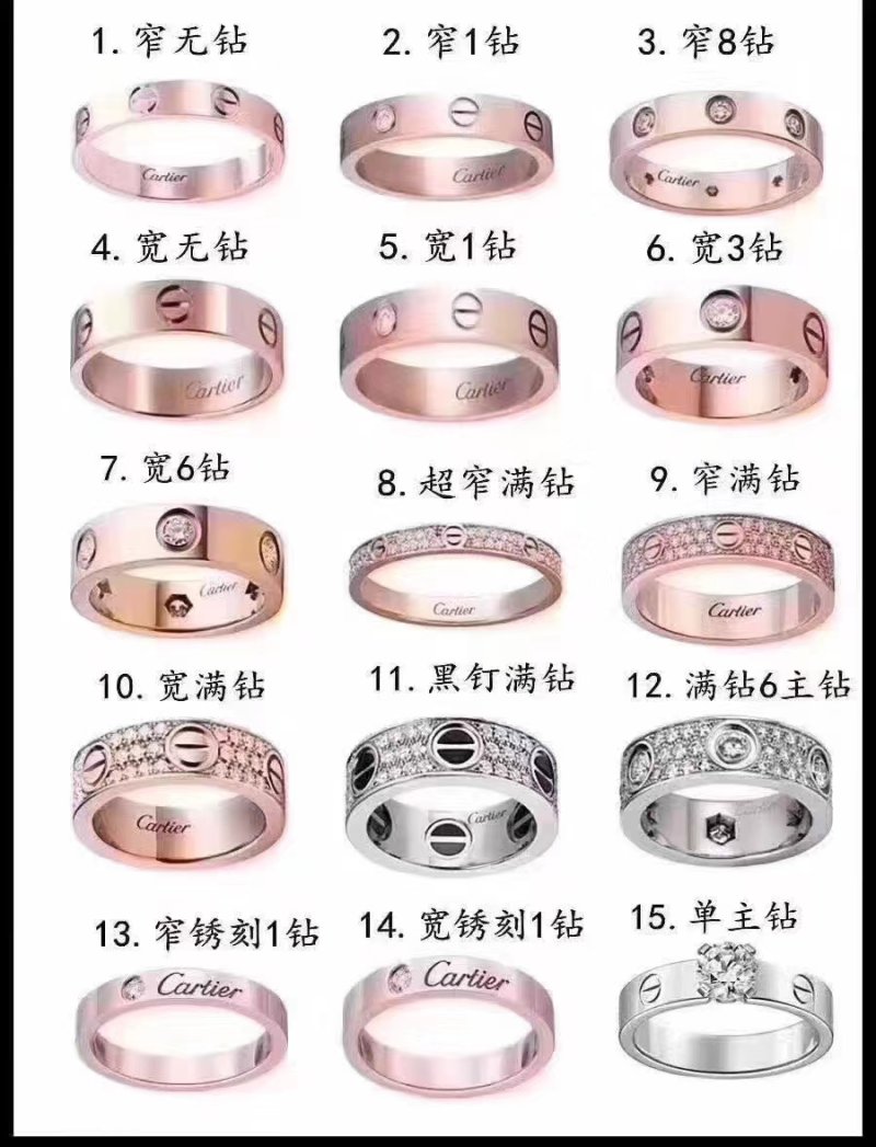 Cartier 18K Gold Single Diamond Band Ring - Rose Gold view