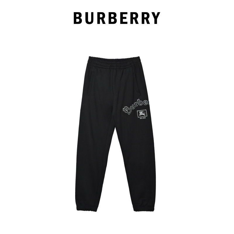 Burberry Black Logo Sweatpants view