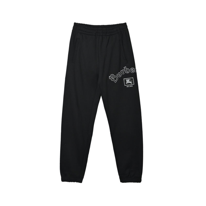 Burberry Black Logo Sweatpants view