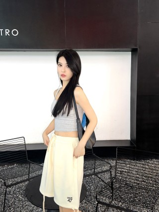 Dior 47 Cream Bermuda Shorts view 7