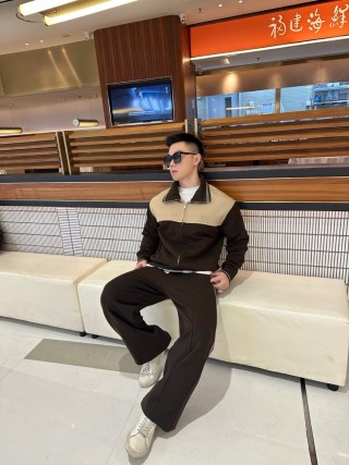 Cream & Black Color-Block Track Jacket view 6