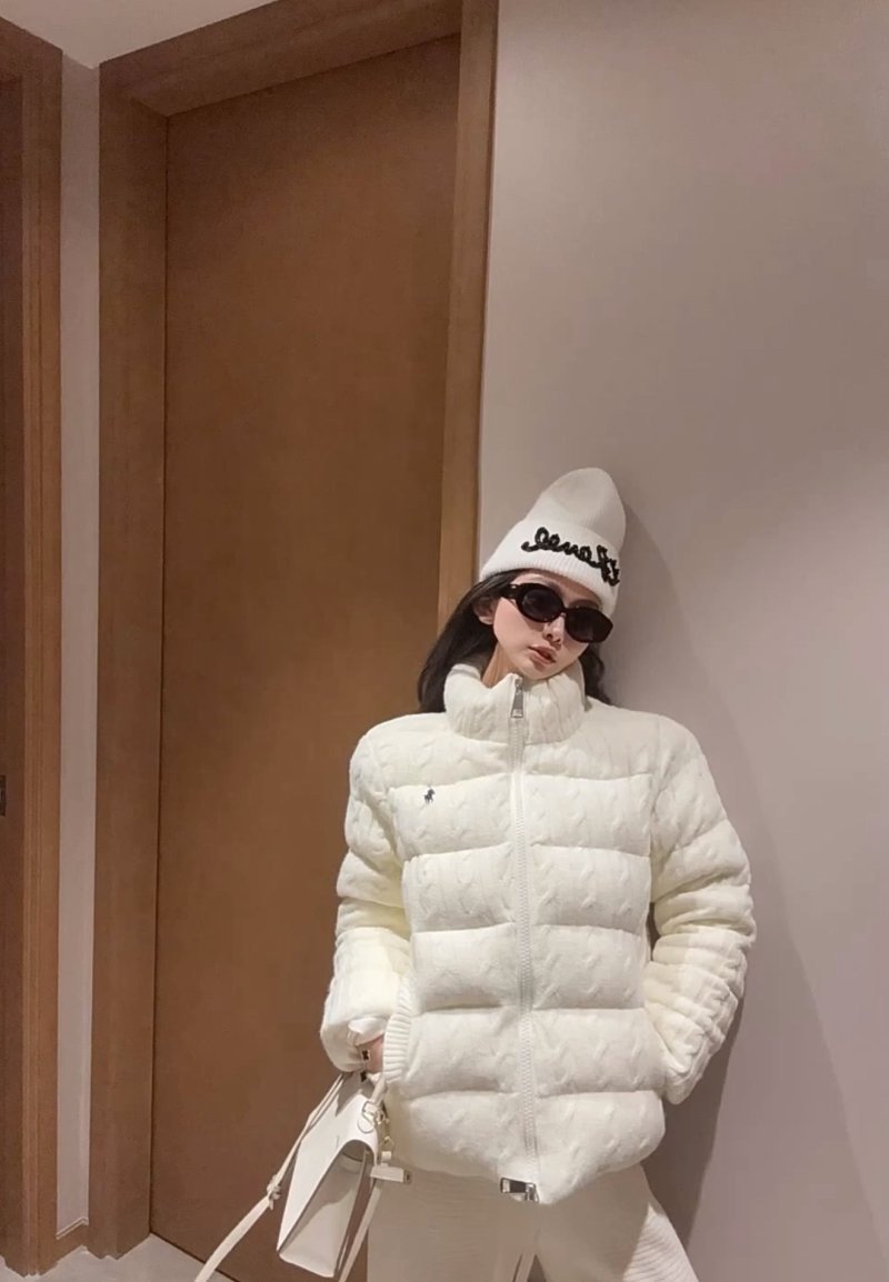 Polo Ralph Lauren White Puffer Down Jacket