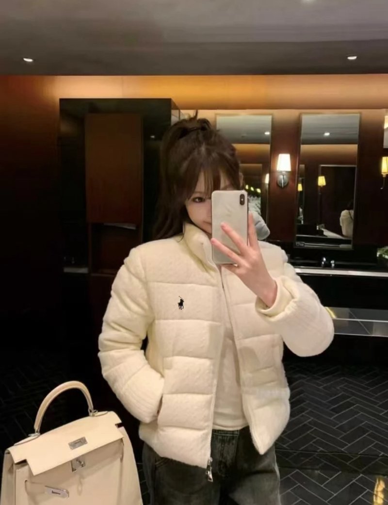 Polo Ralph Lauren White Puffer Down Jacket view