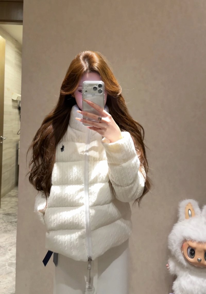 Polo Ralph Lauren White Puffer Down Jacket view