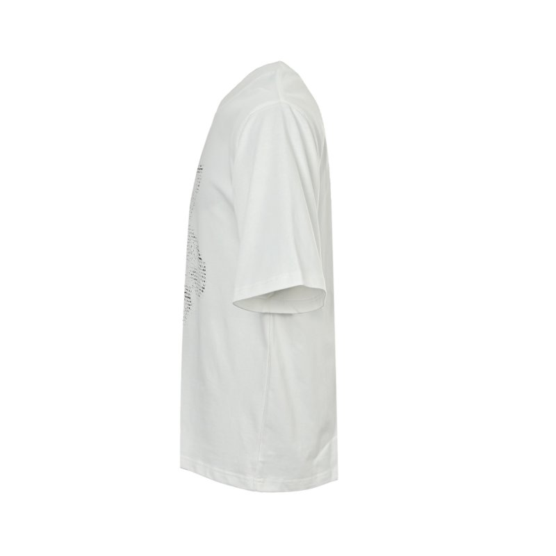 Cream Barcode Graphic Short Sleeve T-Shirt view