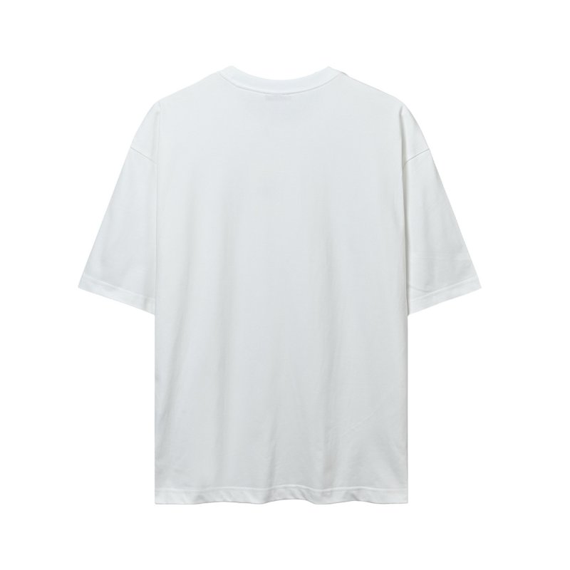 Dior White Logo Embroidered T-Shirt view