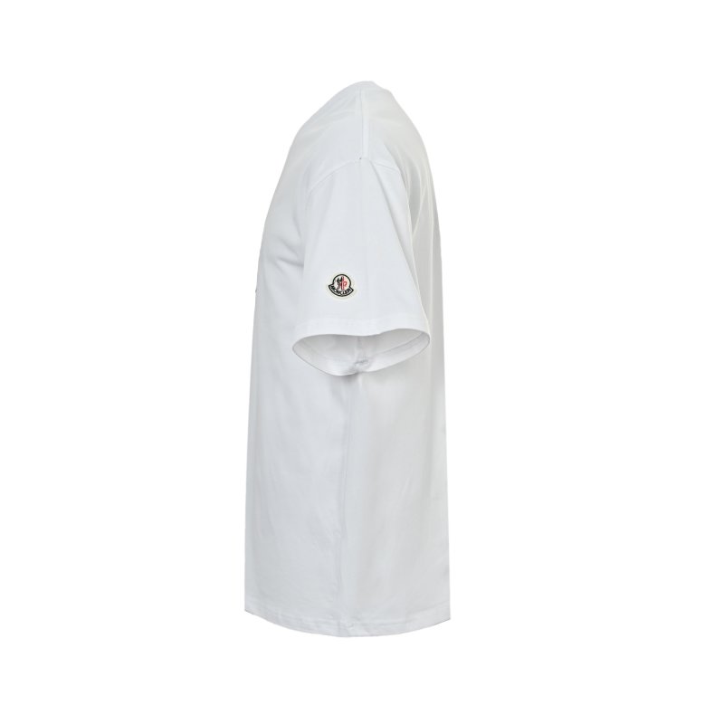 Moncler Logo Print White T-Shirt view