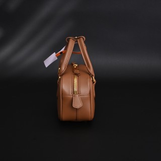 Miu Miu Bowling Cognac Leather Top Handle Bag view 3