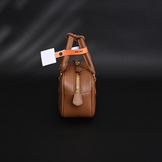 Miu Miu Bowling Cognac Leather Top Handle Bag view 5