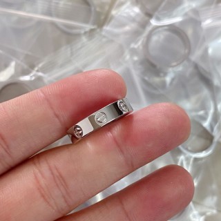 Cartier LOVE Band Ring Silver with 18K Gold Plating