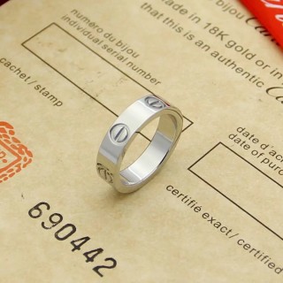 Cartier LOVE Band Ring Silver with 18K Gold Plating view 2