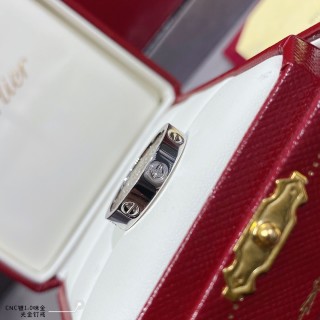 Cartier LOVE Band Ring Silver with 18K Gold Plating view 8