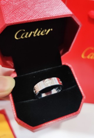 Cartier LOVE Band Ring Silver with 18K Gold Plating view 9