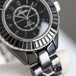 Chanel J12 33mm Black Ceramic Automatic Watch view 5