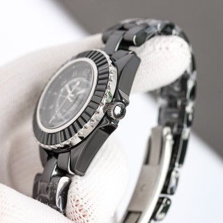Chanel J12 33mm Black Ceramic Automatic Watch view 6