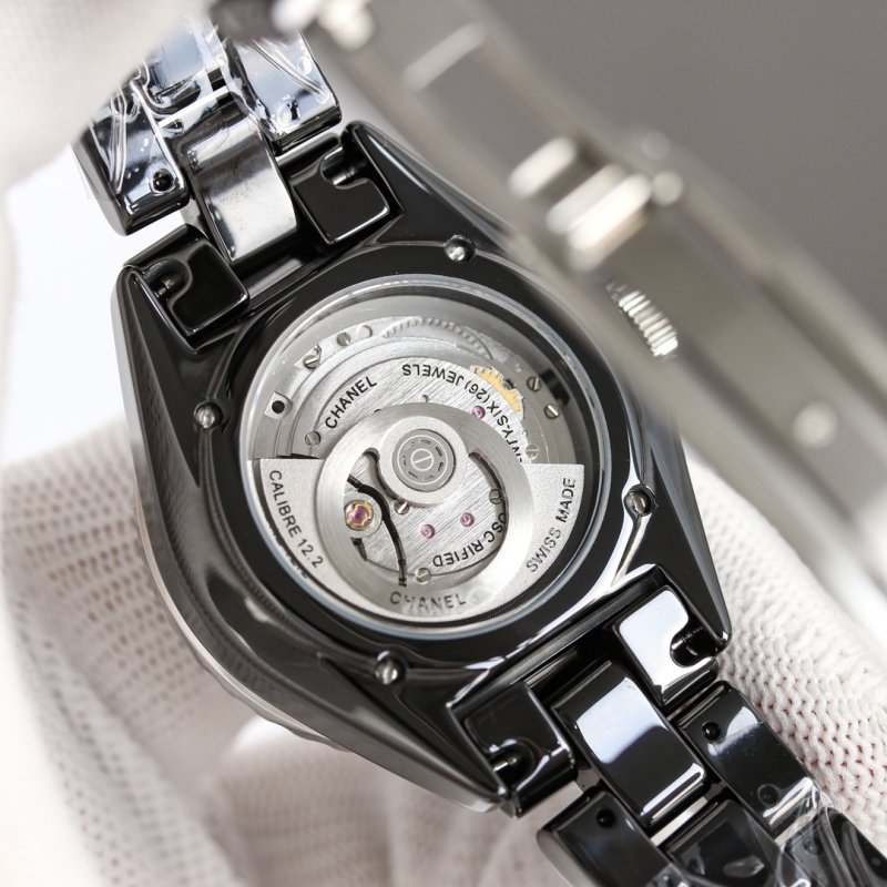 Chanel J12 33mm Black Ceramic Automatic Watch view