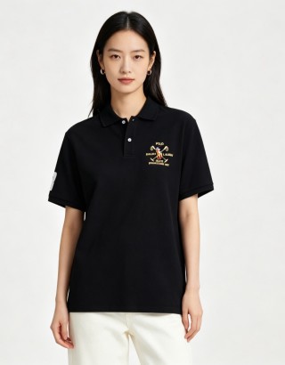 Ralph Lauren Polo Black Gold Embroidered Short Sleeve view 3