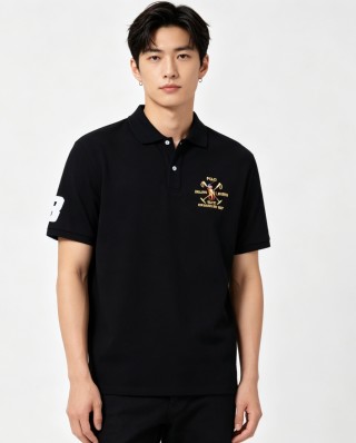Ralph Lauren Polo Black Gold Embroidered Short Sleeve view 4