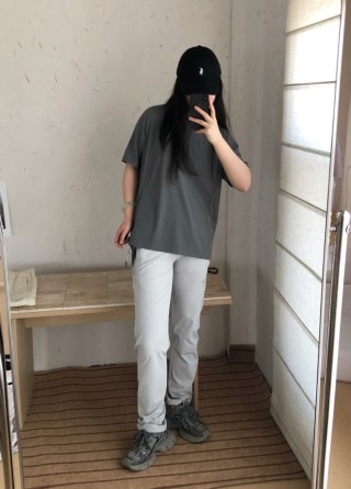 Glacier Grey & Cream Straight Fit Jeans view 1