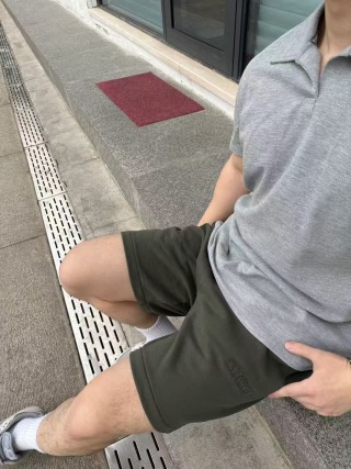 Olive Green Cargo Shorts - Classic Fit view 3