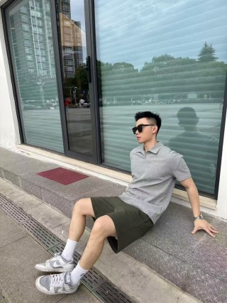 Olive Green Cargo Shorts - Classic Fit view 4