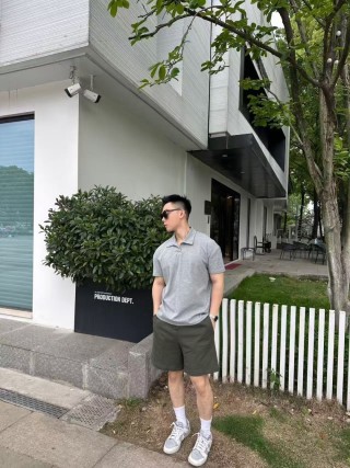 Olive Green Cargo Shorts - Classic Fit view 6