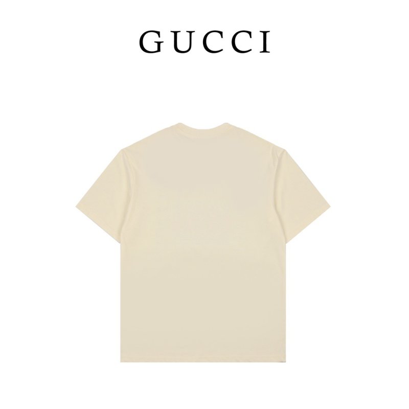 Gucci Logo Print White T-Shirt view