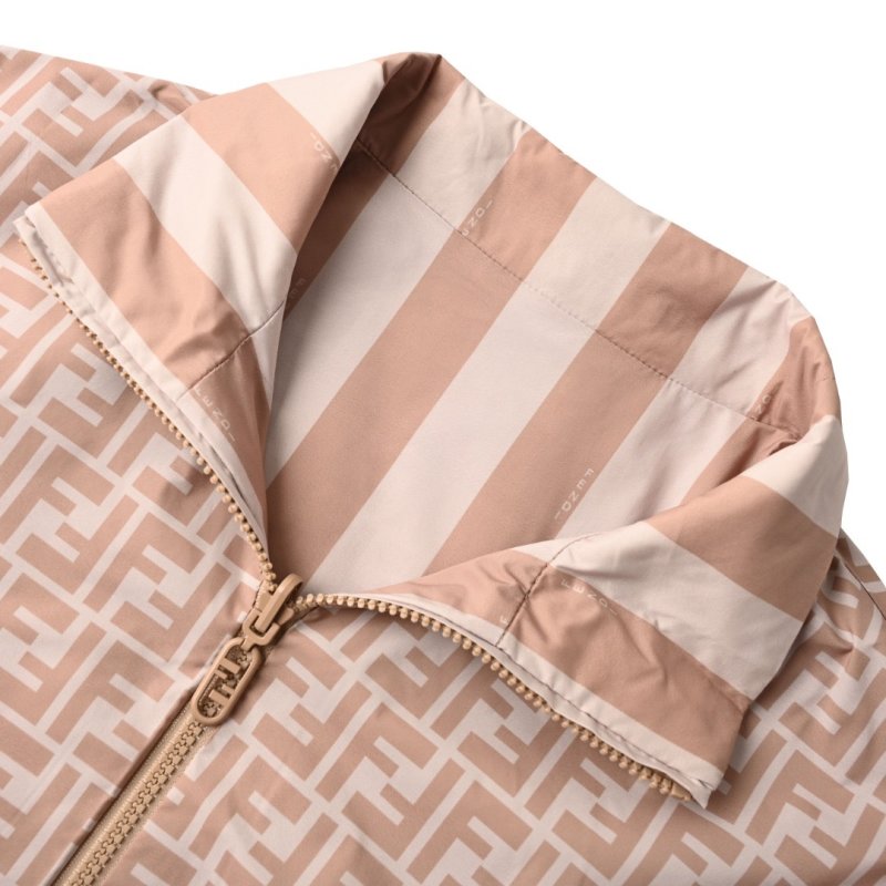 Fendi Monogram Windbreaker Jacket Beige view