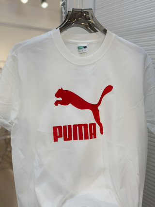 Puma Original Sportswear Logo White T-Shirt view 4