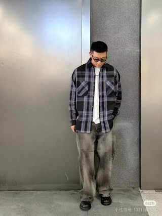 Grey Washed Baggy Fit Denim Jeans view 2