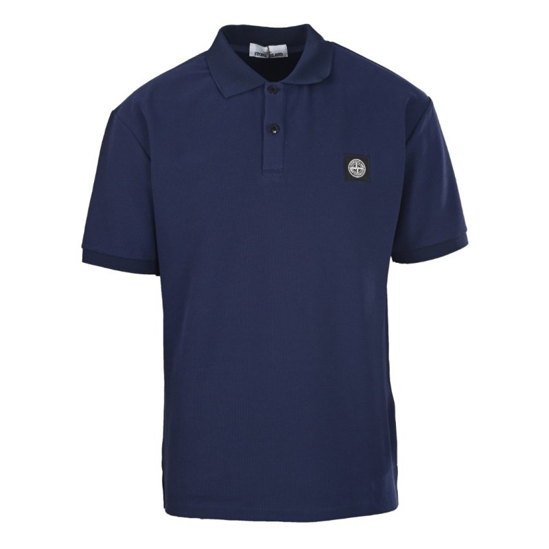Stone Island Navy Short Sleeve Polo Shirt view