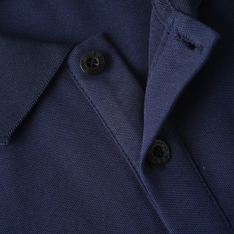 Stone Island Navy Short Sleeve Polo Shirt view